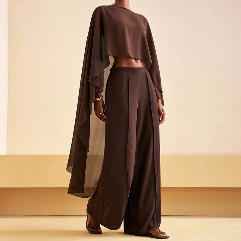 Women Chiffon Shawl Wraps Cape Sheer Mesh Flowy Capelets Poncho Top Evening Dress Crop Cover Up Poncho for Wedding Party