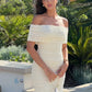 Y2K Style Dress Woman Slash Neck Backless Shape Waist Skinny Wrap Hip Summer Vacation Elegant Style Fashion Bodycon