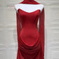 Satin Strapless Backless Sexy Mini Dress Women Elegant Halter Choker Neck Ruched Waist Bodycon Club Party Dresses