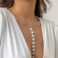 Bohemia Imitation-Pearl Cross Chest Breast Belly Body Waist Chain Necklace for Women Bikinis Summer Beach Y2K Accessories