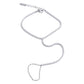 Trendy Stainless Steel Zircon Beads Back of Hand Chain Finger Bracelet Fashion Chic Sexy Jewelry Waterproof Wholesale Gift