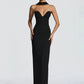 Off-shoulder Backless Sexy Maxi Dress Women Gown Elegant Zipper Halter Sleeveless Bodycon Club Party Long Dresses