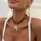 7 Styles Ethnic Multilayer Velvet Chain Necklace Women 2025 New Fashion Metal Conch Starfish Heart Pendant Neck Jewelry