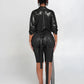 Sexy Silky 2 Piece Set Women See Through Crop Tops+Bike Shorts Matching Tight Midnight Hipster Streetwear Outfits