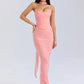 Sexy Two Pieces Sets For Women Strapless Off-shoulder Sleeveless Tops And Elegant High Waist Long Skirt Two Pieces Sets