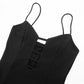 Hollow Out Deep V Backless High Split Long Dresses Sexy Club Outfit for Womens Black Summer Dress