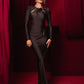 Hollow Out Long Sleeve Sexy Maxi Dress For Women Gown Fashion Solid Bodycon Ruched Club Evening Elegant Long Dress