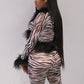 Sexy See Through 2 Piece Set Women Feather Patchwork Full Sleeve Tops++Skinny Shorts Midnight Club Party Trend Suit