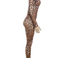 Leopard Print Jumpsuit Women Sexy See Through midnight full sleeve Hipster Fit Street Clubwear Party Workout Overalls