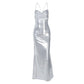 Halter Backless Long Maxi Dresses for Women Summer 2025 White Black Sexy Party Dress Engagement