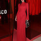 Long Sleeve Maxi Dresses for Women Elegant Red Evening Dress Ladies Party Outfits High Street Fashion 2025