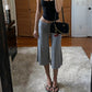 Fold Over Gaucho Pants for Women Flowy Wide Leg Yoga Capris Summer Casual Elastic Low Rise Cropped Palazzo Culottes