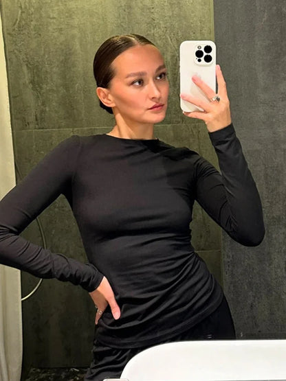 Fall Winter 2 Piece Set Long Sleeve Top Wide Leg Pants Suit Casual Clothing Cozy Lounge Sets Women Outfit