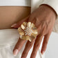 27 Styles Unique Exaggerated Big Flower Starfish Moon Rings Women Punk Geometric Adjustable Finger Ring Grunge Jewelry
