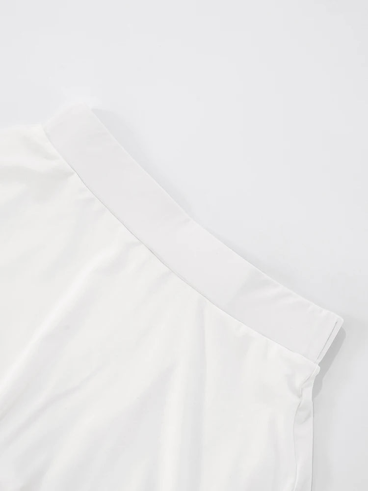 Y2K Solid Style 2 Piece Set Women Zipper Cardigan Full Sleeve Tops+Ruched Mini Skirts Daily Casual Simple Streetwear