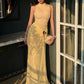 Metal Decoration Maxi Dress Women o-Neck Sleeveless Folds Skinny Elegant Fashion Summer Party Chic Vacation Vestidos