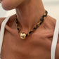 7 Styles Ethnic Multilayer Velvet Chain Necklace Women 2025 New Fashion Metal Conch Starfish Heart Pendant Neck Jewelry