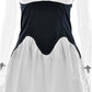Deep V Neck Backless A-line Short Dresses French Elegant Sexy Patchwork White Summer Dress Womans Clothes