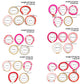 10 Styles Romantic Soft Ceramic Acrylic Beads Letter Chain Bracelet Boho Sweet Heart Bangles Y2K Aesthetics Jewelry New