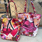 Y2K Plaid Cherry Hand Drawn Graffiti Large Capacity Tote Bag For Women