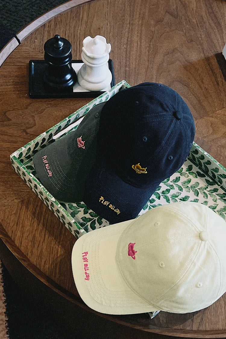Streetwear Casual Baseball Cap with Unique Graphic Print and Lettering