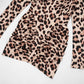 Leopard Print Long Sleeve Mini Dress Sexy Woman Clothes Turtleneck Hollow Backless Bodycon Dresses Clubwear
