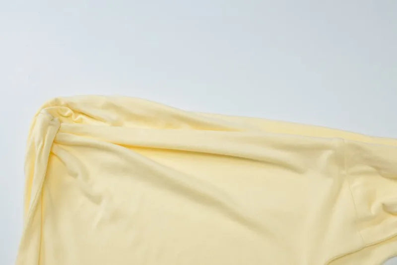 Twisted Lace Up One Shoulder Mini Dress Black Yellow Sleeveless Bodycon Dress Sexy Clothes for Woman Clubwear