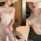 Floral Print Dress Women Elastic Waist Ruffled Edge Square Collar Backless Sleeveless Trend Vacation Party Clubwear