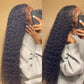 40-42Inch Deep Water Wave Jerry Curly 13x6 13x4 HD Transparent Lace Frontal Human Hair Wig