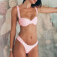 Ruched Bikini Sets for Women Two Piece Swimsuit High Cut Sexy Brazilian Cheeky Thong Bathing Suit