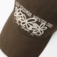 Vintage Washed Cotton Baseball Cap with Cute Flower Embroidery