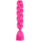 24 Inch Jumbo Box Braids Extensions Synthetic Braiding Hair DIY Hair Braids For Children Pink Purple Yellow Gray