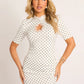 Women Polka Dot Sexy Mini Dress Lace Trim High Neck Cutout Long Sleeve Bodycon Short Dress Club Party Night Out Dresses