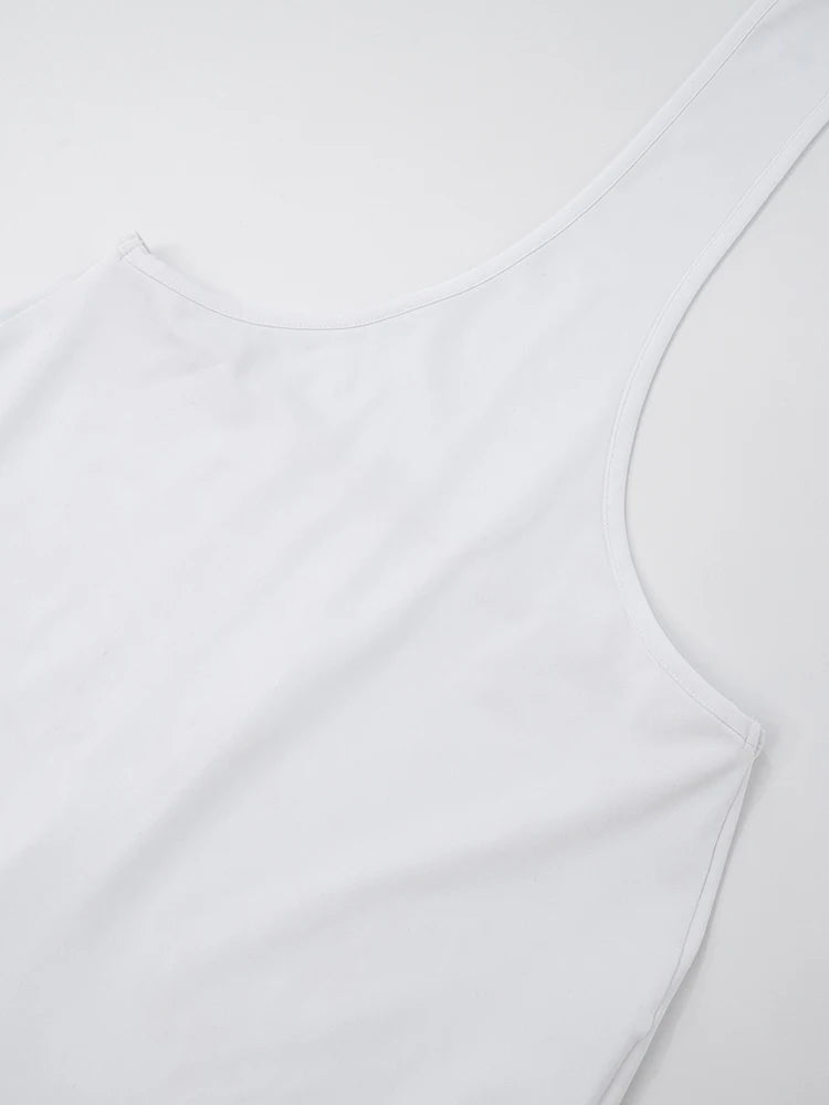 Sexy Fashion 2 Piece Set Women Solid Strapless Tops+Lace-Up Halter Backless Skinny Peach Hip Playsuit Hipster Outfits