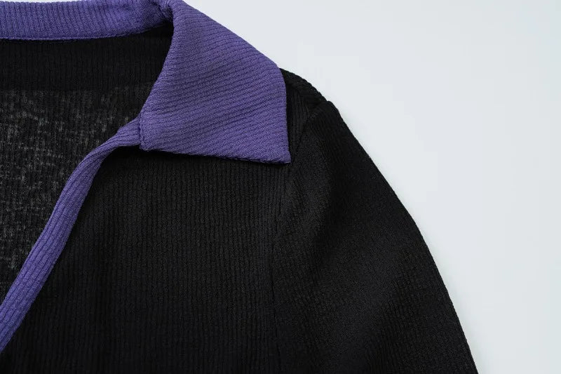 V Neck Long Sleeve Top Sexy Sheer Black T Shirts Trending 2025 Autumn Clothes for Woman