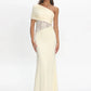 Lace One Shoulder Sexy Maxi Dress Women Elegant Diagonal Collar Sleeveless Backless Bodycon Club Party Long Dresses