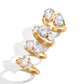 18K Gold Plated Stainless Steel Geometric Fashion Ring Waterproof Anti Allergic colorfast Fashion Jewelry Unisex 2024