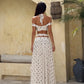 Sexy 2 Piece Tie-dye Halter Crop Top and Matching Maxi Skirt Set Holiday Outfits Woman Clothing