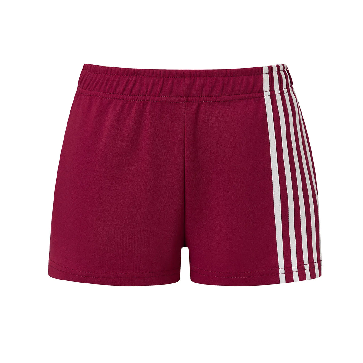 Women Summer Casual Sports Shorts Side Striped Elastic Waist Loose Sweat Shorts Short Pants Gym Running Streetwear