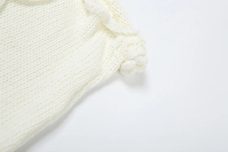 Crochet Shirring 2 Piece Set Women Cross Bandage Backless Irregular Tops+Solid Long Skirts Vacation Beach Style Suits