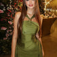 Halter Off-shoulder Ruched Sexy Mini Dress Women Fashion Strapless Sleeveless Draped Club Party Dresses Female 2025