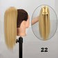 Synthetic 16Inch Claw Clip Ponytail Hair Extensions Waterfall Straight Ponytail Blonde Brown Heat Resistant Pony Tail Fake Hair