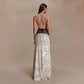 Lace and Satin Polka Dot Party Dresses for Woman Elegant Deep V Neck Backless Maxi Dress Summer 2026
