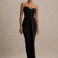 Strapless Ruched Long Maxi Dress for Woman Elegant Sexy Solid Evening Party Dresses Autumn 2025