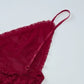 See Through Red Lace Mesh One Pieces Romper Jumpsuit Onesie Sexy Body Lingerie Women Summer Clothes 2025