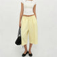 Ladies Raw Edge Bermuda Sweat Pants Elastic Drawstring Waist Loose Wide Leg Casual Knee Length Capri Jogger Trousers