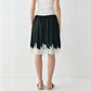 Women Summer Solid Elegant Satin Lace Patchwork Long Skirts High Waist Office Ladies Vacation Midi Skirts Y2K Streetwear