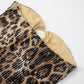 Leopard Print Dress Women Sequins Patchwork Sexy Hollow Strapless Backless Hot Girl Hipster Club Party Mini Bodycon