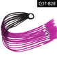 Synthetic Colored Braided Ponytail Hair Extension Rainbow Color Braids Pony Tail With Elastic Band Girl's Pigtail