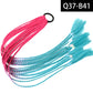 Synthetic Colored Braided Ponytail Hair Extension Rainbow Color Braids Pony Tail With Elastic Band Girl's Pigtail